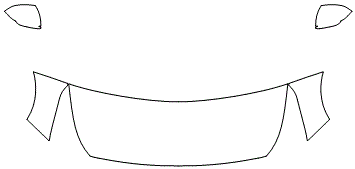 Standard Hood Fender & Mirror Kit WITHOUT Signals in Mirrors | HYUNDAI ACCENT 2021