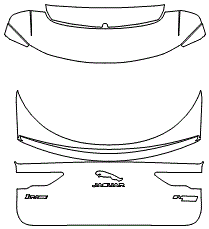 Trunk Lid Kit NOTE - Spoiler Placement Inconsistent| 2022 Jaguar I-Pace