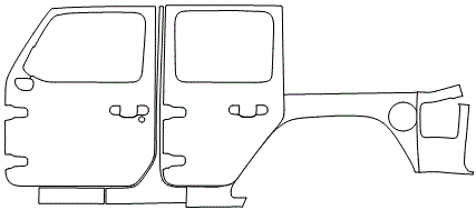 Left Side Kit  - 4 DOOR - Weather Strip Inconsistent  | JEEP WRANGLER SPORT 4 DOOR 2018