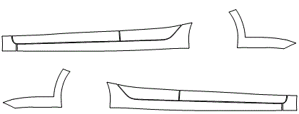 Kia Rio Rocker Panel Rocker Panel Kit | KIA RIO 2021 – PAINTPROTECTIONFILM.CA
