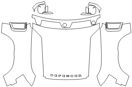 Full Hood & Fender + Mirror Kit | LAND ROVER DEFENDER 110 X 2020