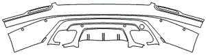 Rear Bumper Kit | LAND ROVER VELAR R-DYNAMIC 2020