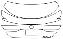 Trunk Lid Kit | LEXUS ES 250 - 350 F SPORT 2022