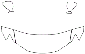 Partial Hood Fender & Mirror Kit | LEXUS IS BASE 2020