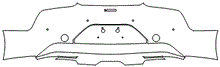 Rear Bumper Kit | LEXUS LC 500 CONVERTIBLE 2022
