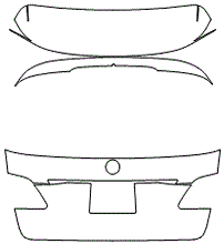 Trunk Lid Kit | MERCEDES BENZ GLE SUV AMG GLE63 S 2016