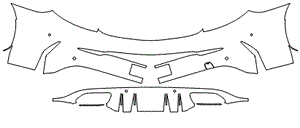 Rear Bumper Kit | MERCEDES BENZ C-CLASS AMG C43 COUPE 2021