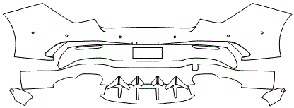 Rear Bumper Kit | MERCEDES BENZ CLA AMG CLA 45 2021