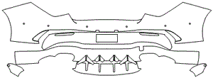 Rear Bumper Kit | MERCEDES BENZ CLA AMG CLA 45 2020