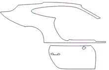 Right Side Kit - Stops At Textured Paint | Porsche 911 Carrera Coupe 2017