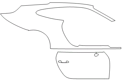 Right Side Kit - Stops At Textured Paint | Porsche 911 Carrera Coupe 2017