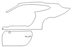 Left Side Kit - Stops At Textured Paint | Porsche 911 Carrera Coupe 2017