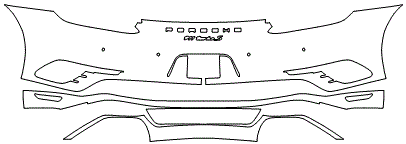 Rear Bumper Kit | PORSCHE 911 TURBO S EXCLUSIVE 2019