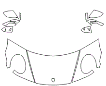 Standard Hood Fender & Mirror Kit | PORSCHE 911(992) CARRERA 4S CABRIOLET 2021