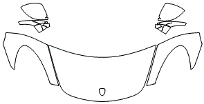 Partial Hood Fender & Mirrors | PORSCHE 718 SPYDER 2022 Partial Hood Fender & Mirrors | PORSCHE 718 SPYDER 2022