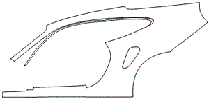 Left Side Rear Fender Kit | PORSCHE 911 (992) TURBO COUPE 2021