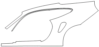 Left Side Rear Fender Kit | PORSCHE 911 (992) TURBO S COUPE 2021