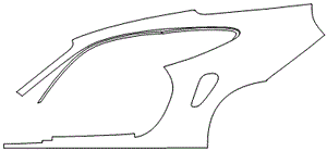 Left Side Rear Fender Kit | PORSCHE 911 (992) TURBO COUPE 2021