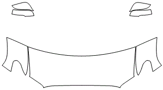 Partial Hood Fender & Mirror Kit | TOYOTA TACOMA DOUBLE CAB TRD OFF ROAD 2020