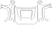 Full Hood & Fender + Mirror Kit | TOYOTA TACOMA DOUBLE CAB TRD PRO 2017