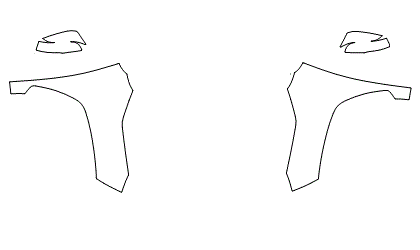 Full Fender and Mirror Kit | TOYOTA RAV4 US XLE 2019