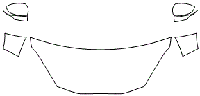 Standard Hood Fender & Mirror Kit | 2019 Toyota Prius c