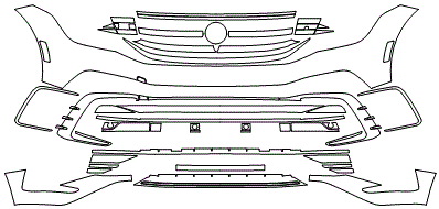 Bumper Kit | VOLKSWAGEN TIGUAN SE R-LINE -- SEL - R-LINE 2022