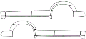 Rocker Panel Kit | VOLVO XC90 MOMENTUM 2019